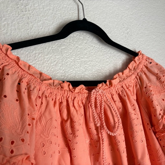 Anthropologie Jane Eyelet Lace Off-The-Shoulder Blouse - Picture 7 of 10